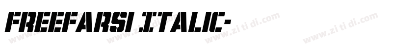 FreeFarsi Italic字体转换
